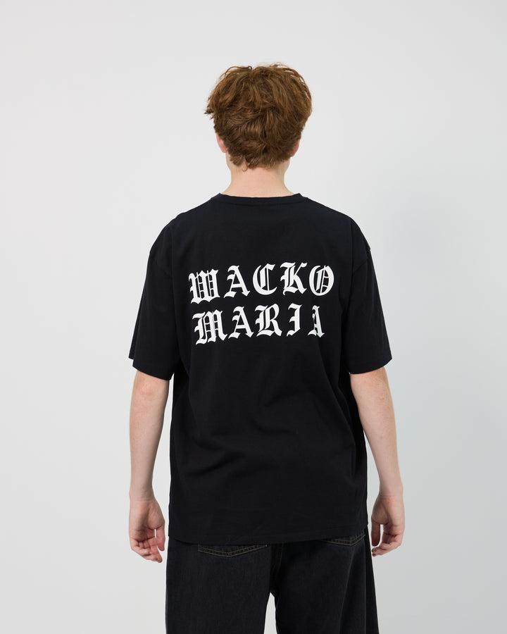 Washed Heavy Weight Crewneck Type-4 Tee | Black