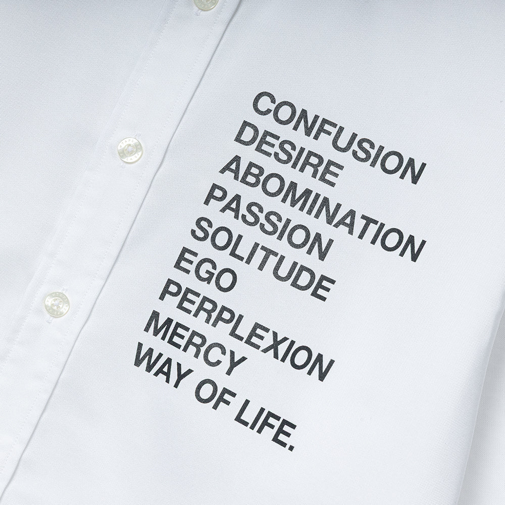 WTAPS BD 01 / LS / CTPL. Oxford. RF | White