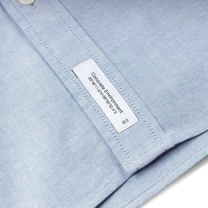 BD 01 / LS / Cotton. Oxford | Blue