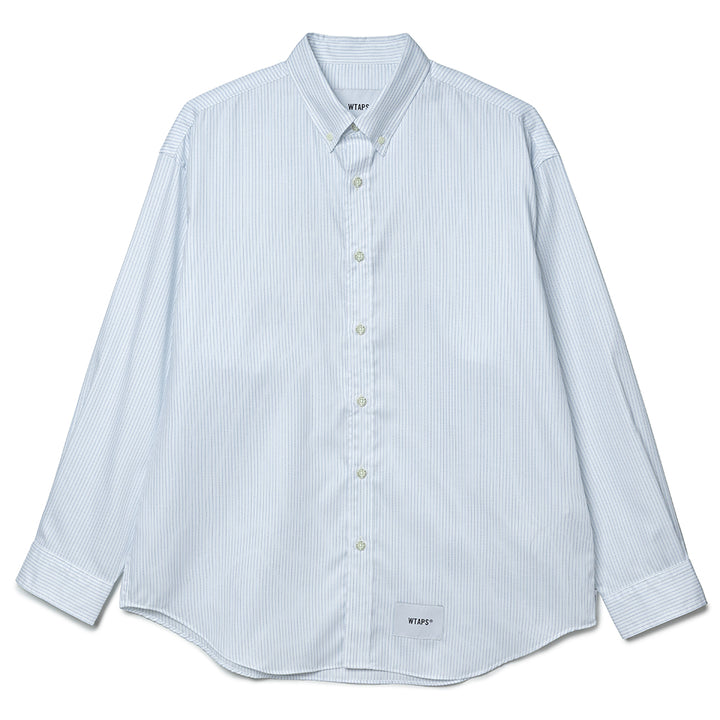 BD 02 / LS / Cotton. Herringbone. Textile. OF | Blue