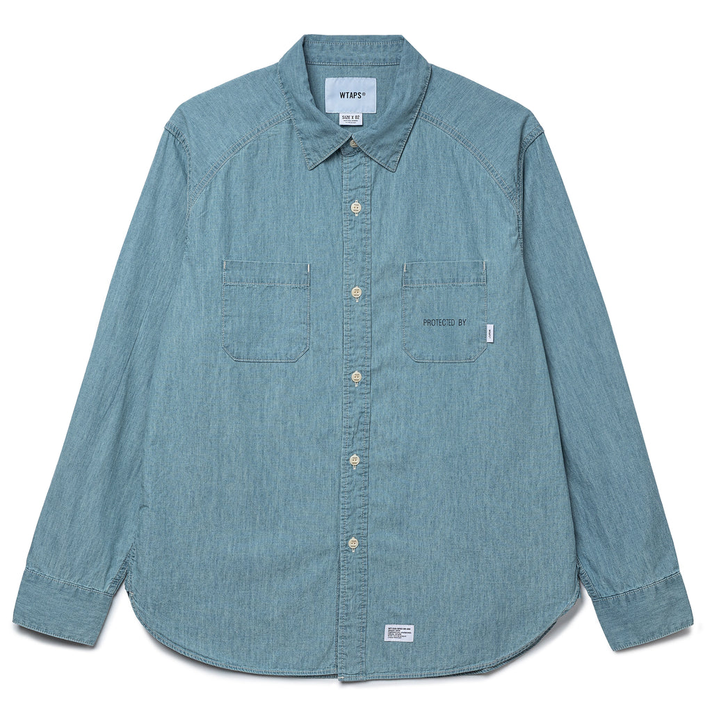 WTAPS CB / LS / Cotton. Chambray | Indigo