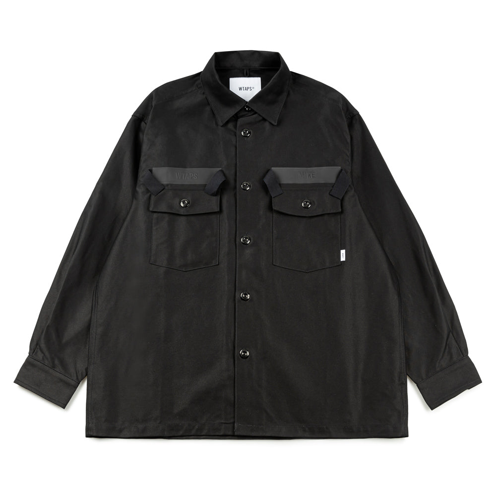 WTAPS CBW 01/ LS/ Cotton. Satin. Identity | Black