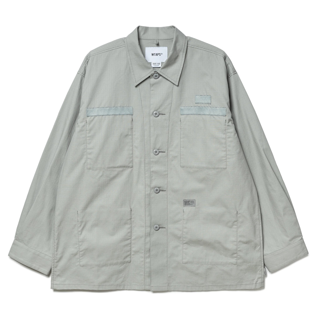 WTAPS JMOD 01 / LS / Cotton. Ripstop | Gray WTAPS JMOD 01 / LS / Cotton. Ripstop | Gray