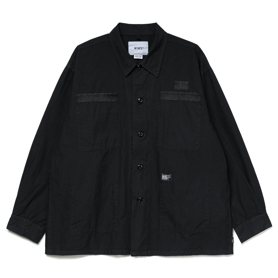 WTAPS JMOD 02 / LS / Cotton. Ripstop | Black WTAPS JMOD 02 / LS / Cotton. Ripstop | Black