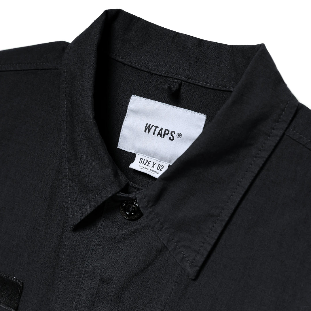 WTAPS JMOD 02 / LS / Cotton. Ripstop | Black – CROSSOVER WTAPS JMOD 02 / LS / Cotton. Ripstop | Black – CROSSOVER