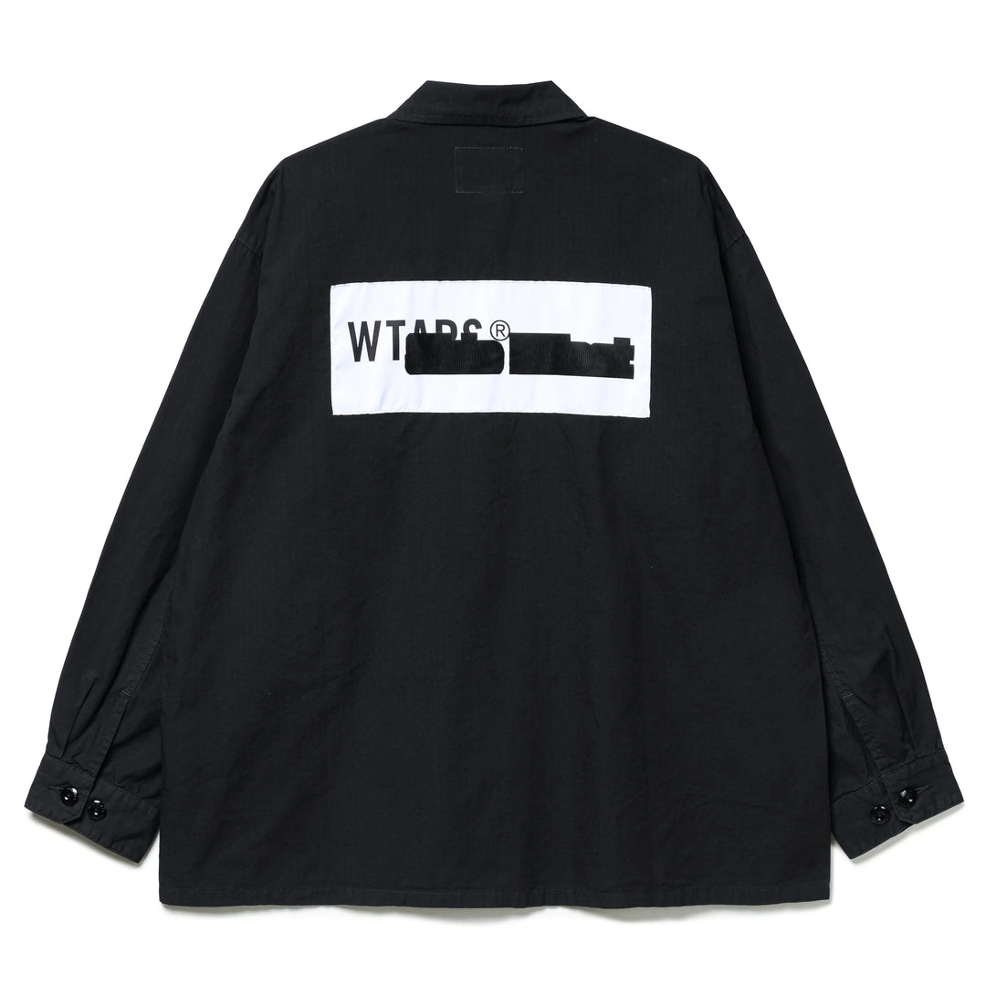 WTAPS JMOD 02 / LS / Cotton. Ripstop | Black – CROSSOVER WTAPS JMOD 02 / LS / Cotton. Ripstop | Black – CROSSOVER
