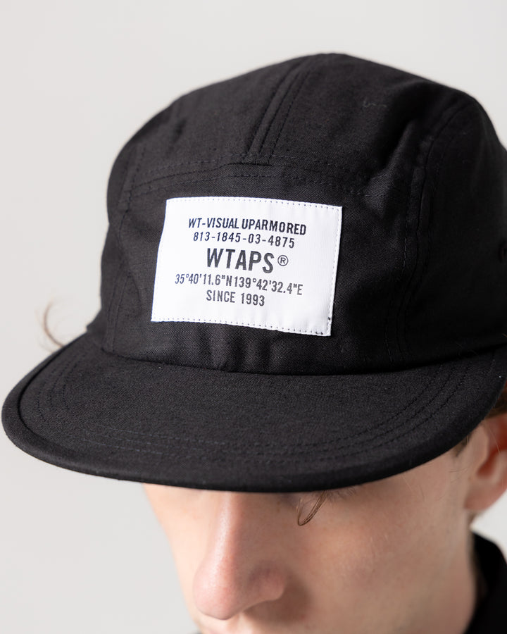 T-5 01 / Cap / Cotton. Satin | Black