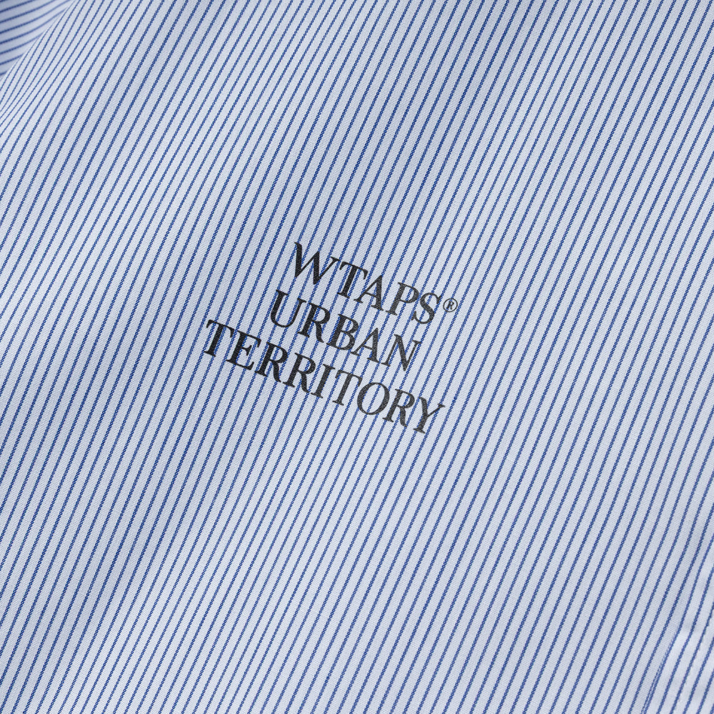 TXT 01 / SS / CTPL. Broadcloth. Textile | Blue
