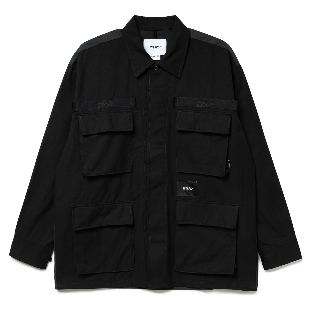 WTAPS Veiny / LS / Cotton. Twill | Black WTAPS Veiny / LS / Cotton. Twill | Black
