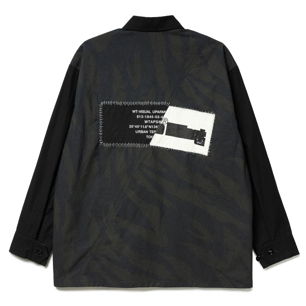 WTAPS Veiny / LS / Cotton. Twill | Black WTAPS Veiny / LS / Cotton. Twill | Black