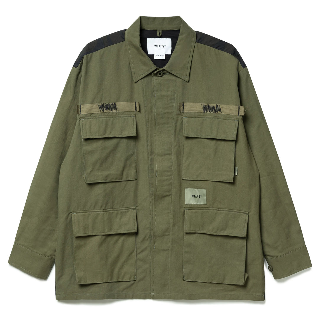 WTAPS Veiny / LS / Cotton. Twill | Olive Drab WTAPS Veiny / LS / Cotton. Twill | Olive Drab