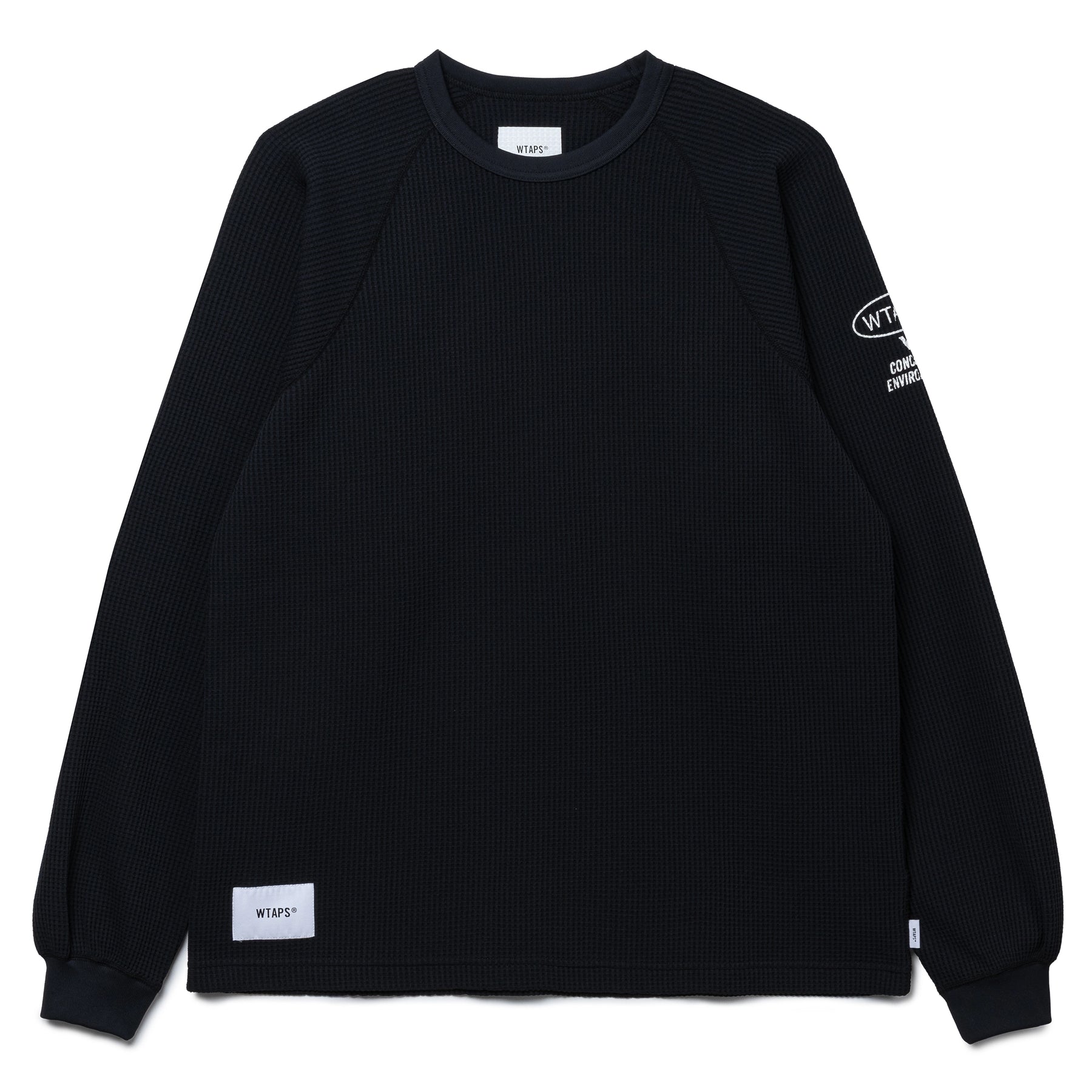 WTAPS Waffle / LS / Poly | Black WTAPS Waffle / LS / Poly | Black
