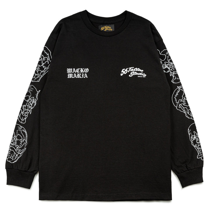 56 Tattoo Studio Crew Neck L/S Tee | Black