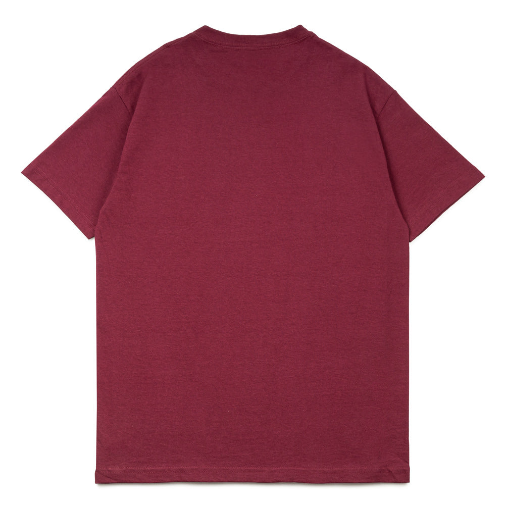 Crew Neck Tee | Burgundy