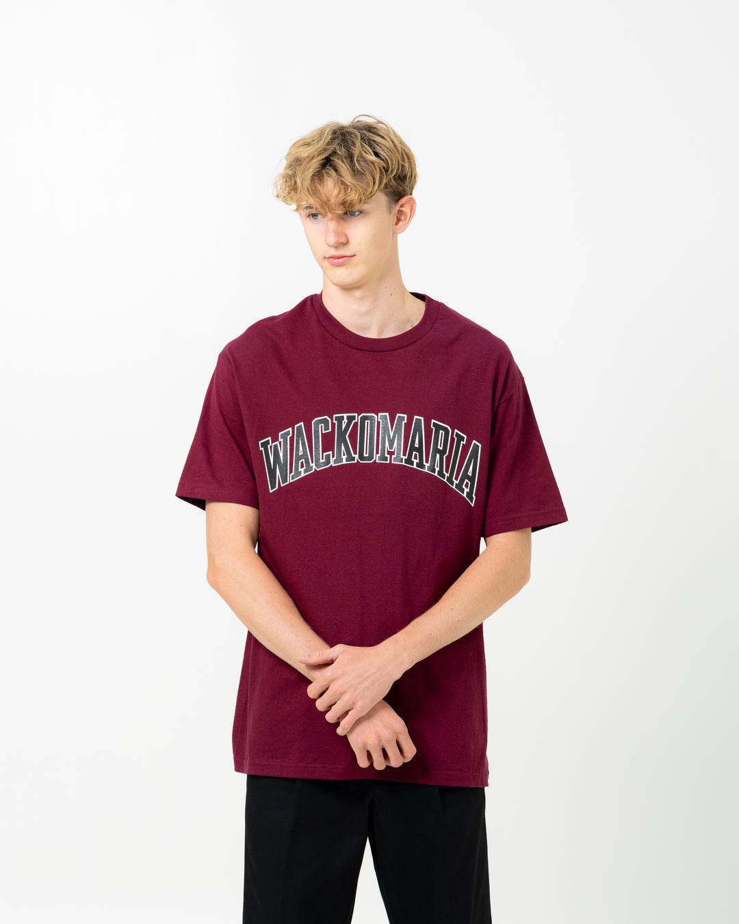 Crew Neck Tee | Burgundy