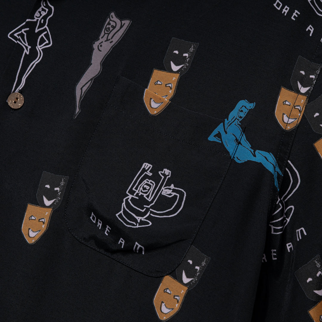 Hawaiian Shirt (Type-2) | Black