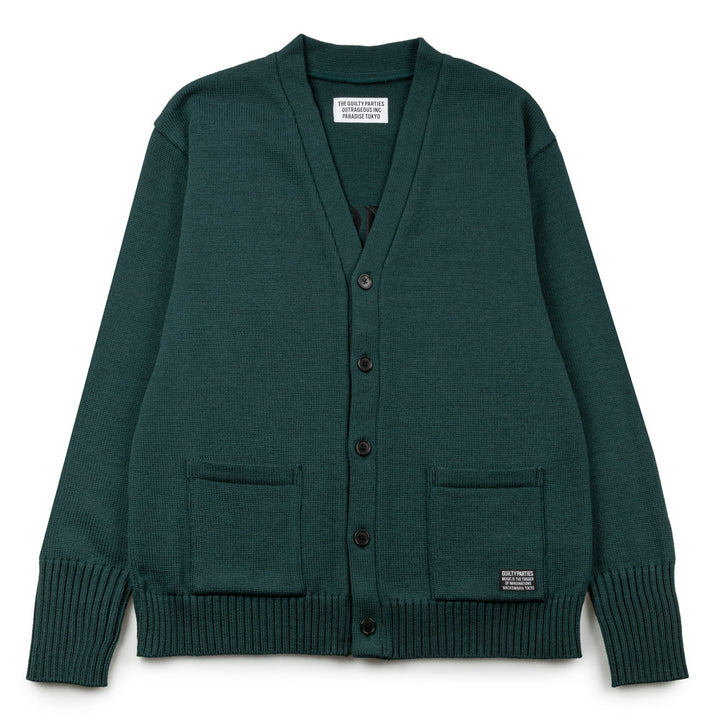 Lettered Cardigan | Green