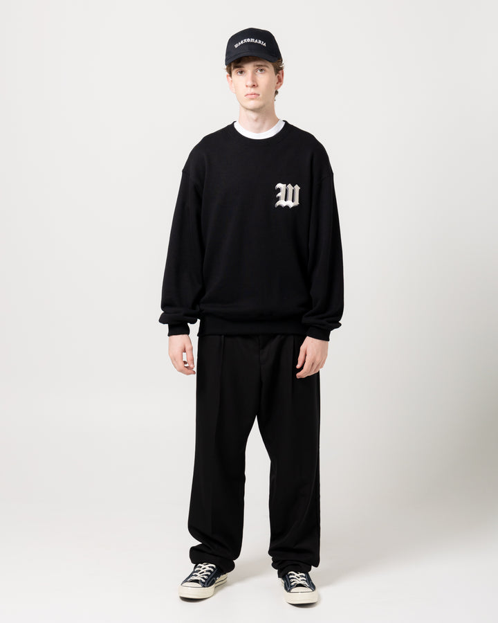 Middle Weight Crew Neck Sweatshirt | Black