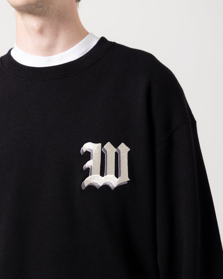 Middle Weight Crew Neck Sweatshirt | Black