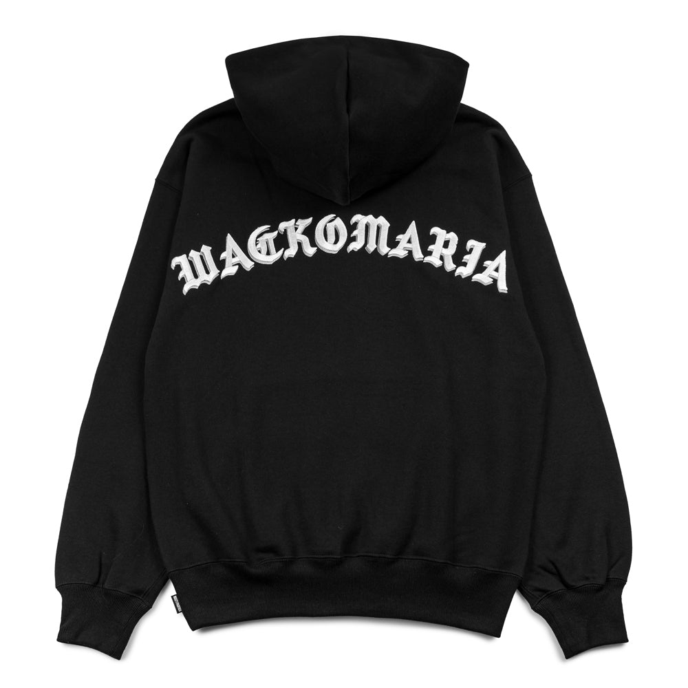 Middle Weight Pullover Hooded Sweatshirt | Black