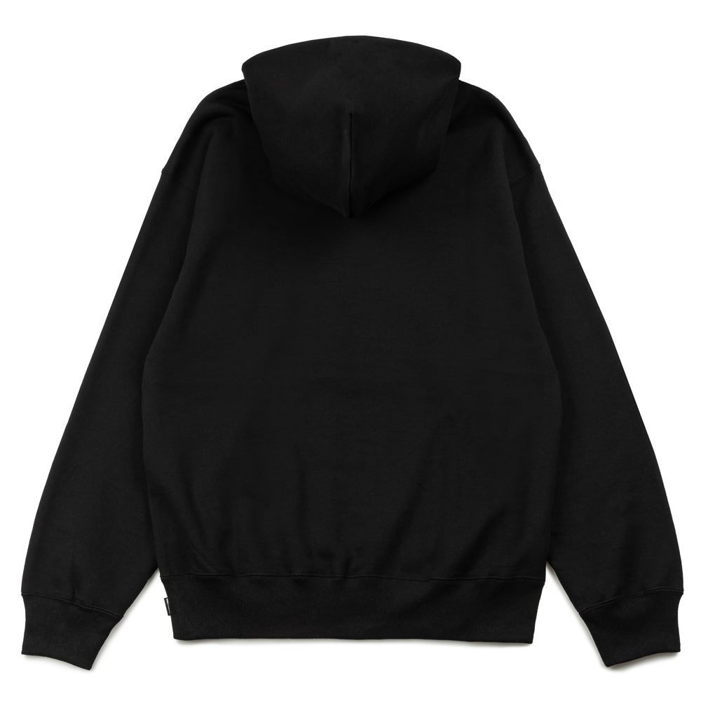 Middle Weight Pullover Hooded Sweatshirt | Black