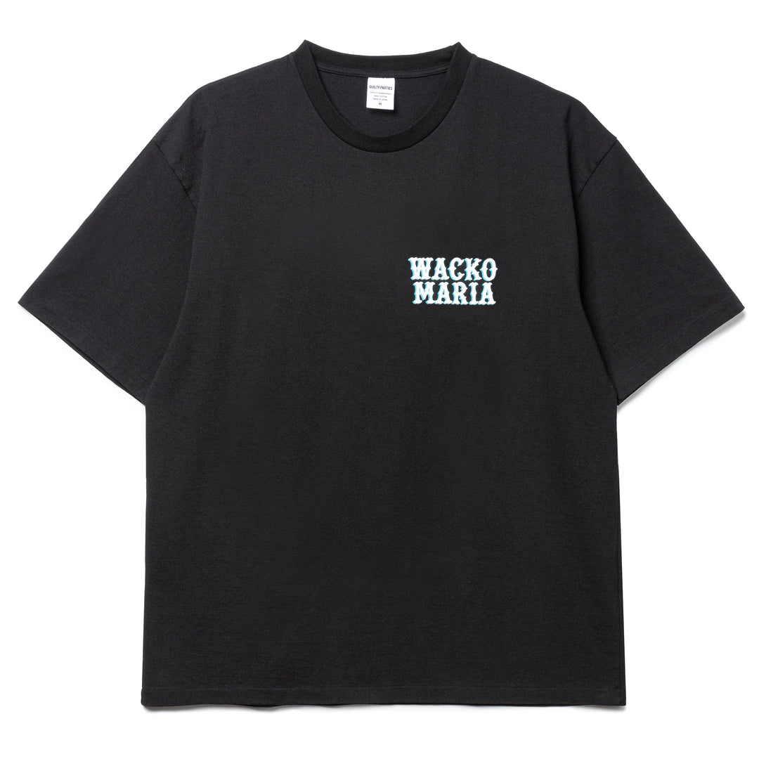 Wacko Maria Washed Heavy Weight Crew Neck Type-7 Tee | Black Wacko Maria Washed Heavy Weight Crew Neck Type-7 Tee | Black