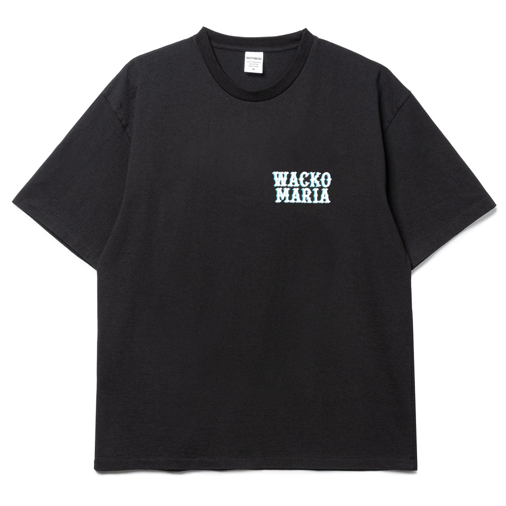 Wacko Maria Washed Heavy Weight Crew Neck Type-7 Tee | Black