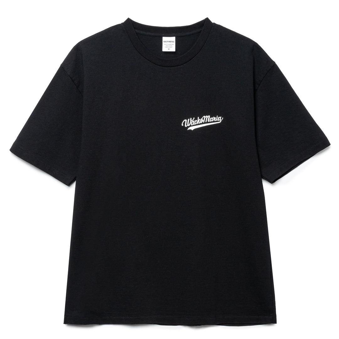 Washed Heavy Weight Crewneck Type-6 Tee | Black