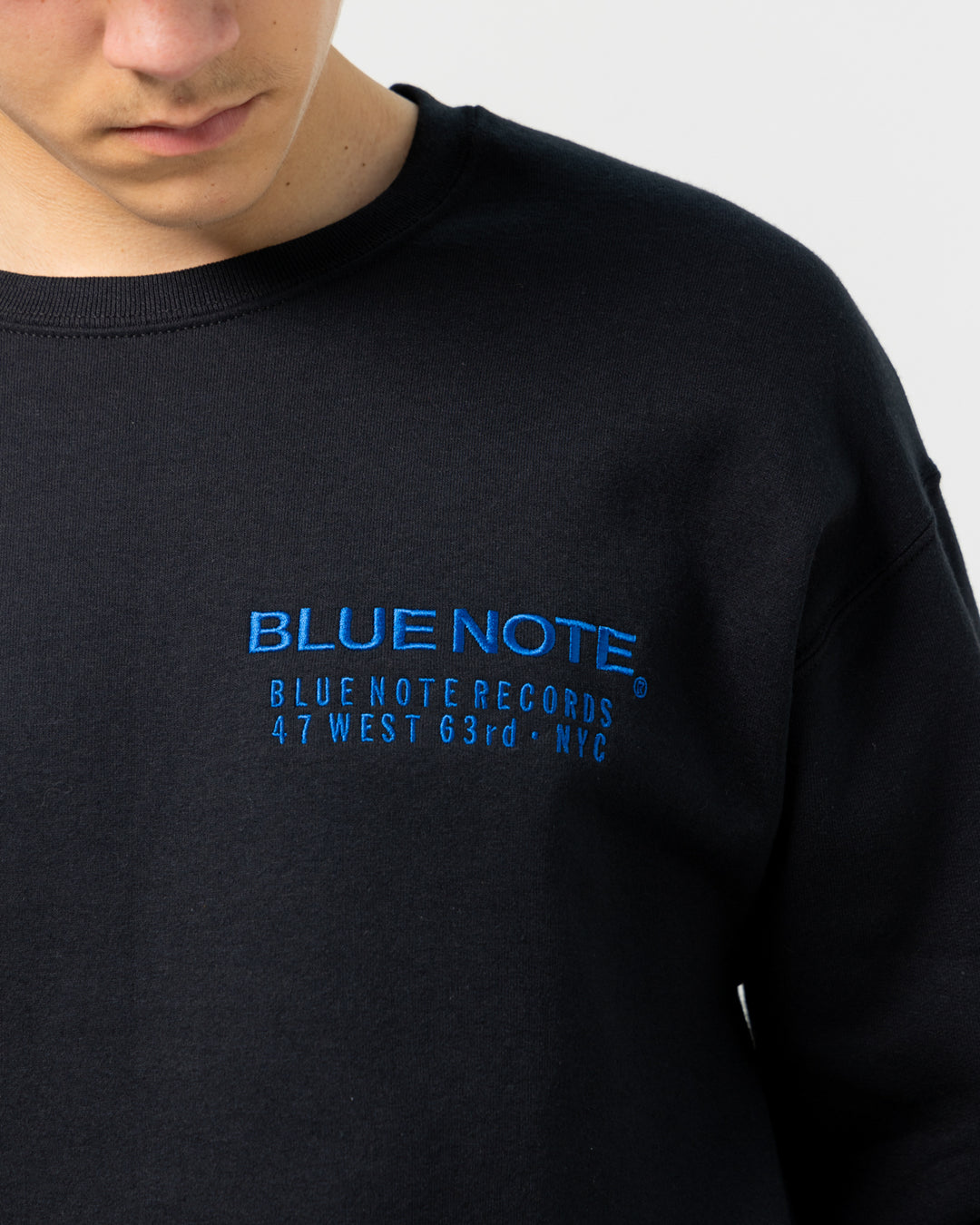 Wacko Maria x Blue Note Crewneck Sweat Shirt | Black