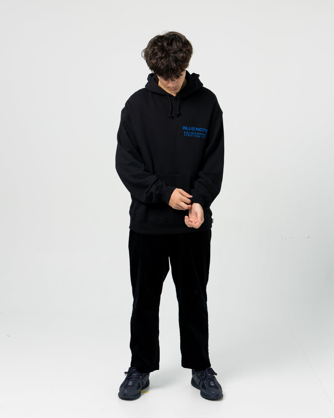 Wacko Maria x Blue Note Middle Weight Pullover Hooded Sweat | Black