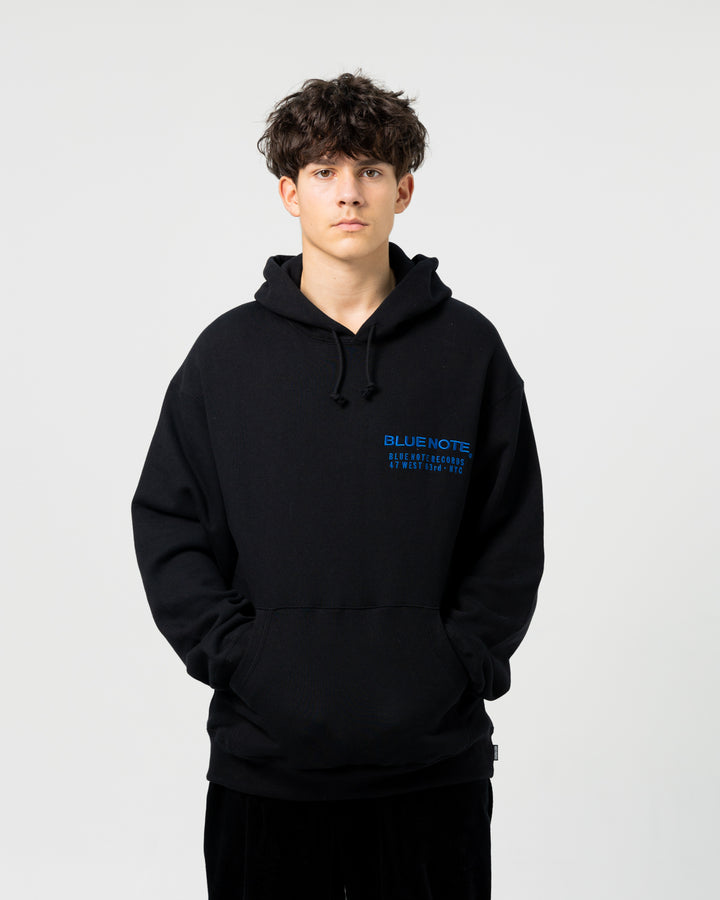 Wacko Maria x Blue Note Middle Weight Pullover Hooded Sweat | Black