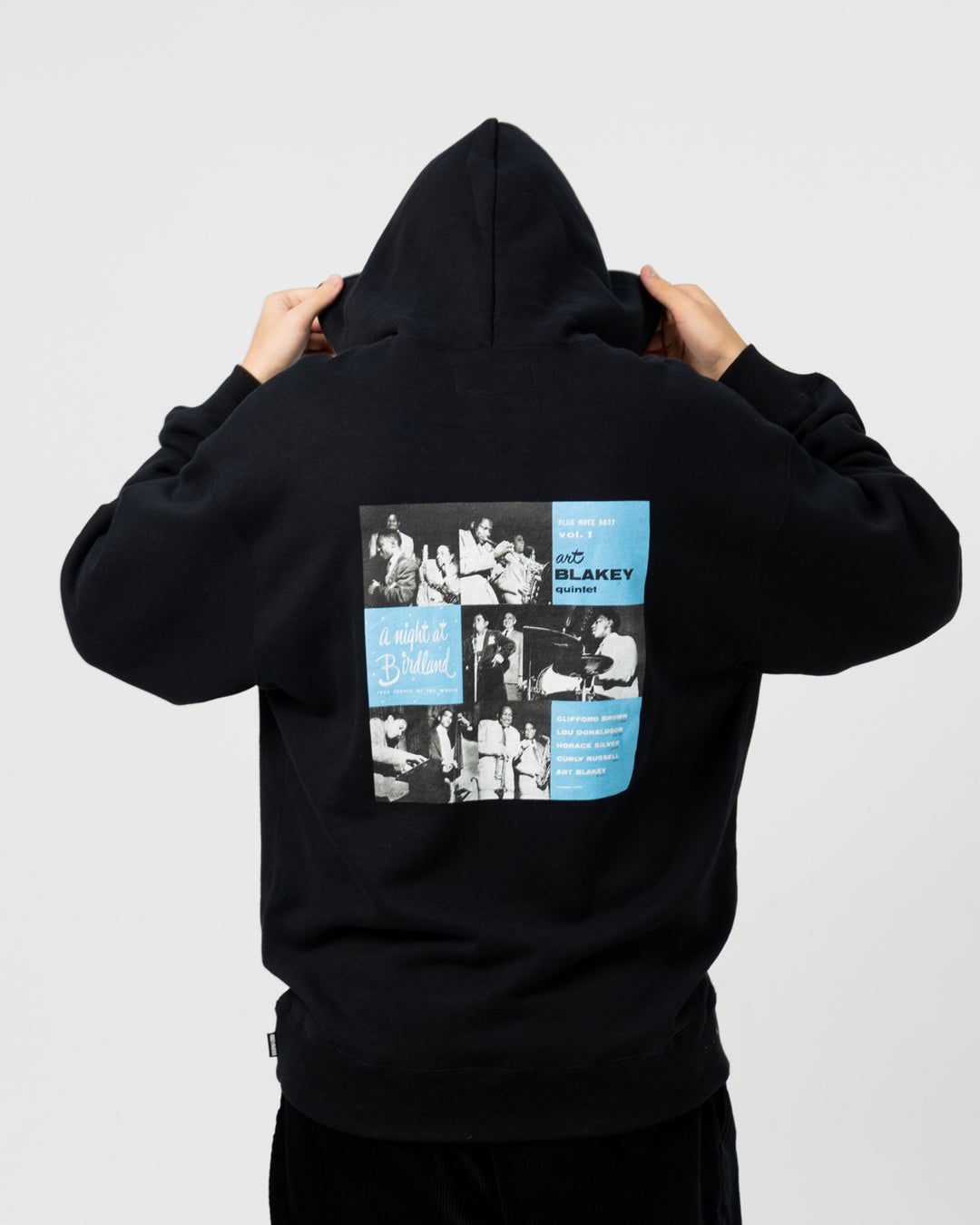 Wacko Maria x Blue Note Middle Weight Pullover Hooded Sweat | Black