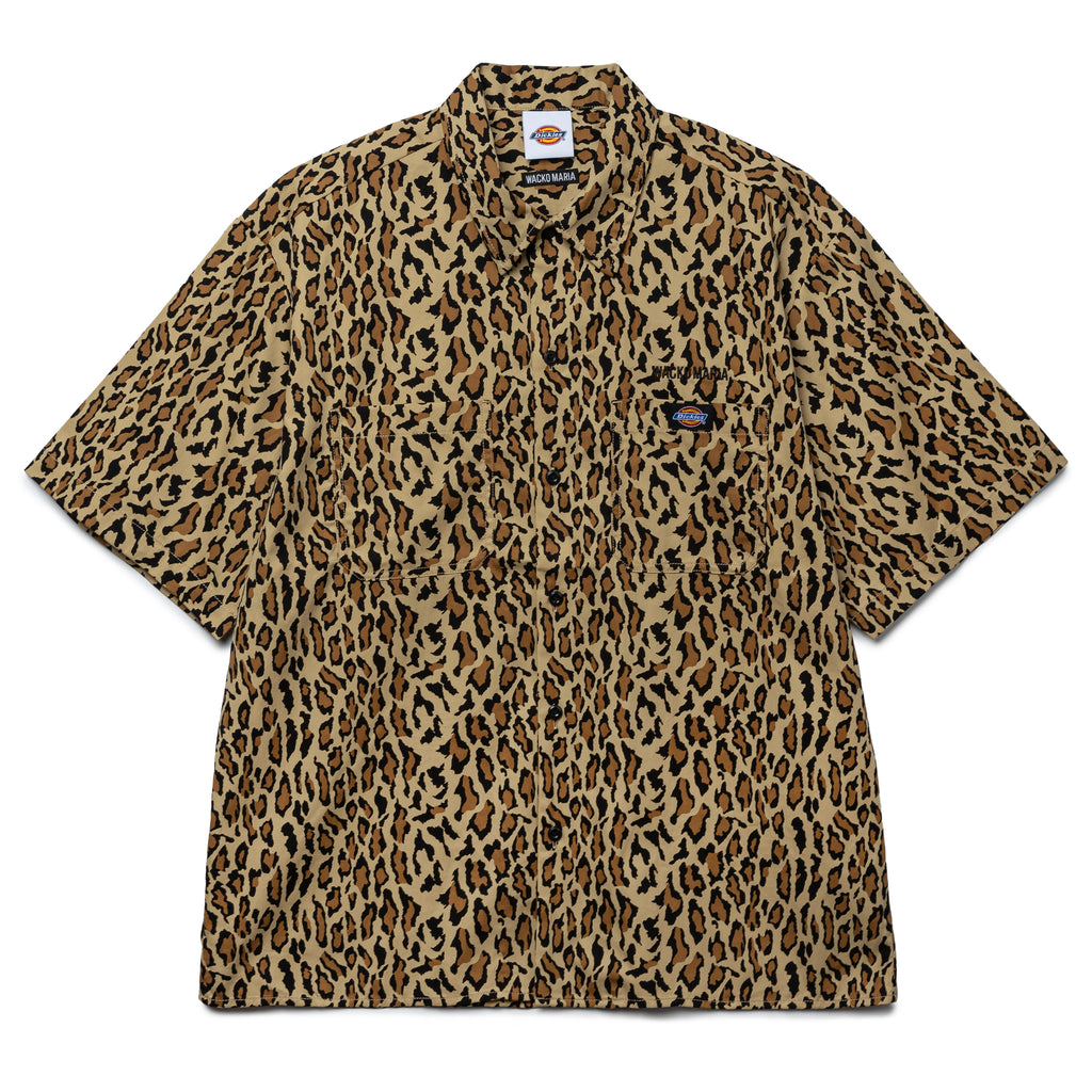 Wacko Maria x Dickies Work Shirt (Type-2) | Leopard Print
