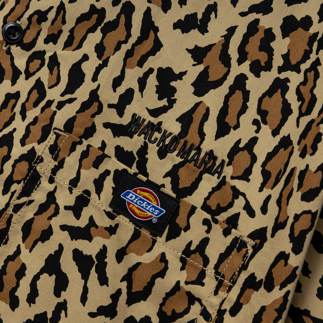 Wacko Maria x Dickies Work Shirt (Type-2) | Leopard Print
