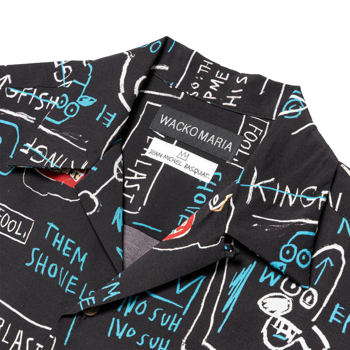 Wacko Maria x Jean-Michel Basquiat Hawaiian Shirt (Type-1) | Black