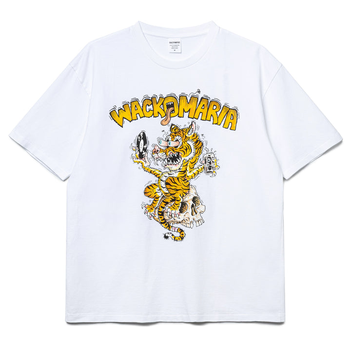 Wacko Maria x Tim Lehi Washed Heavy Weight Crew Neck Tee | White