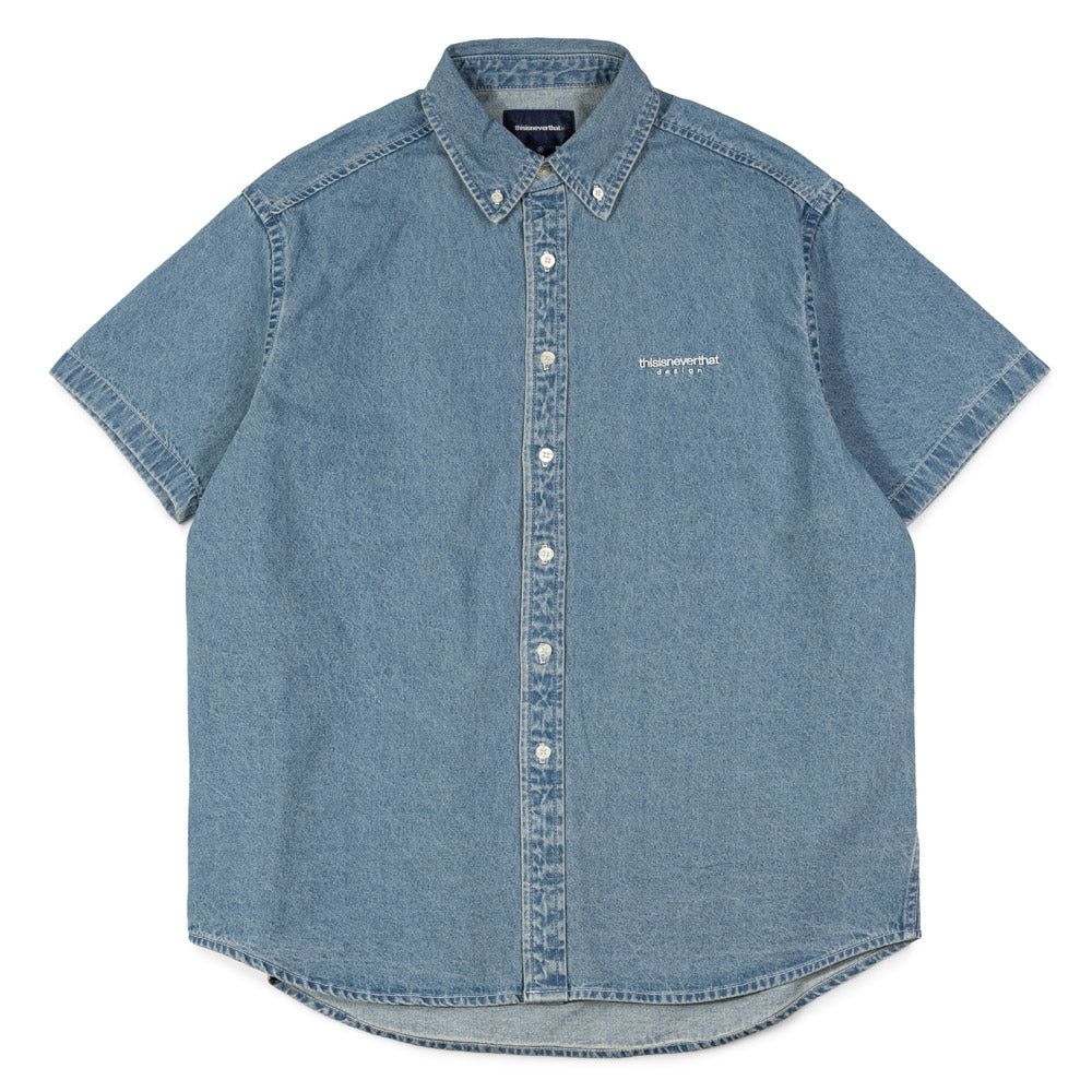 Washed Denim S/S Shirt | Washed Blue
