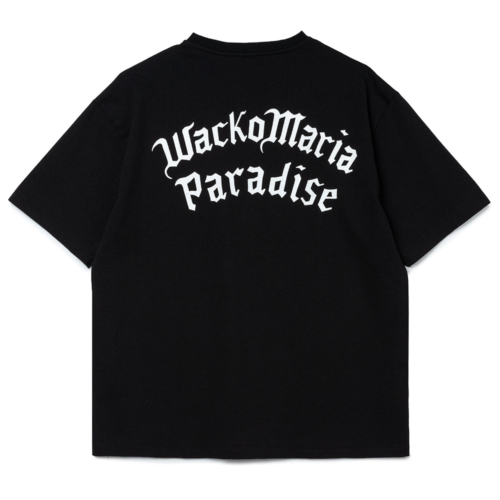 Wacko Maria Washed Heavy Weight Crew Neck (Type 2) Tee | Black