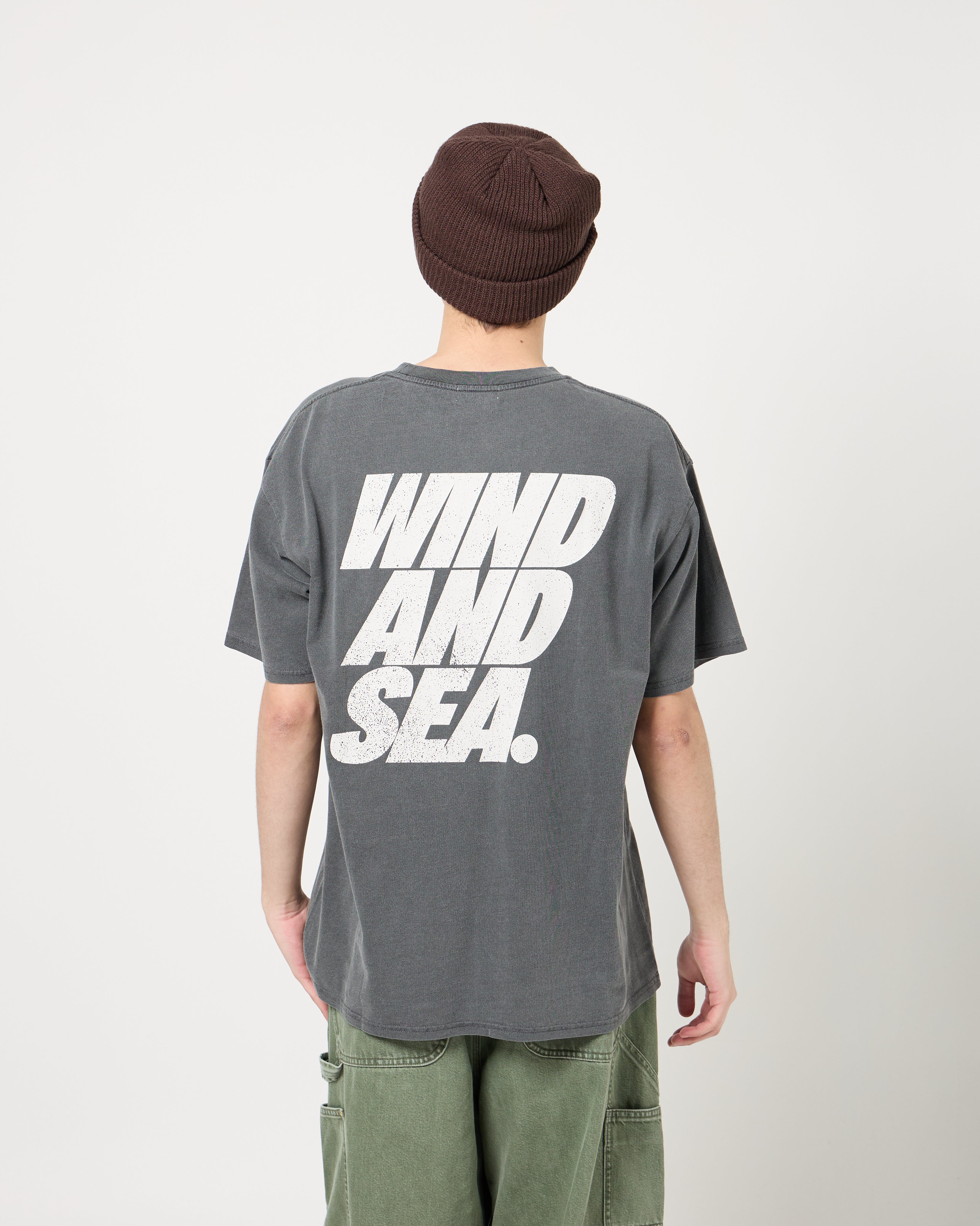 Wind and Sea Back Logo Tee | Black
