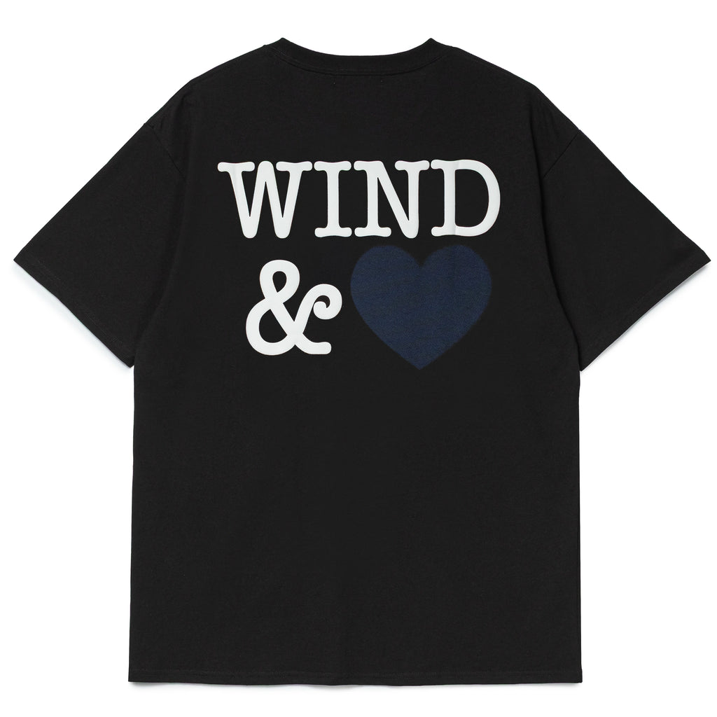 Wind and Sea Back Logo Tee (Heart) | Black