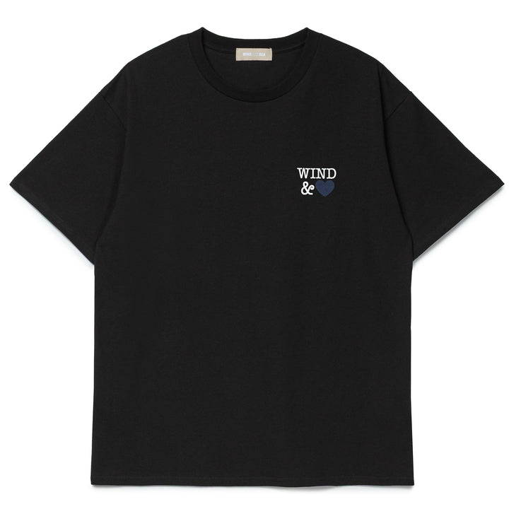 Back Logo Tee (Heart) | Black