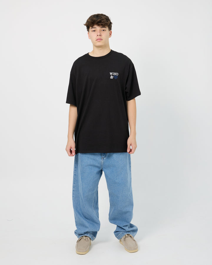 Back Logo Tee (Heart) | Black