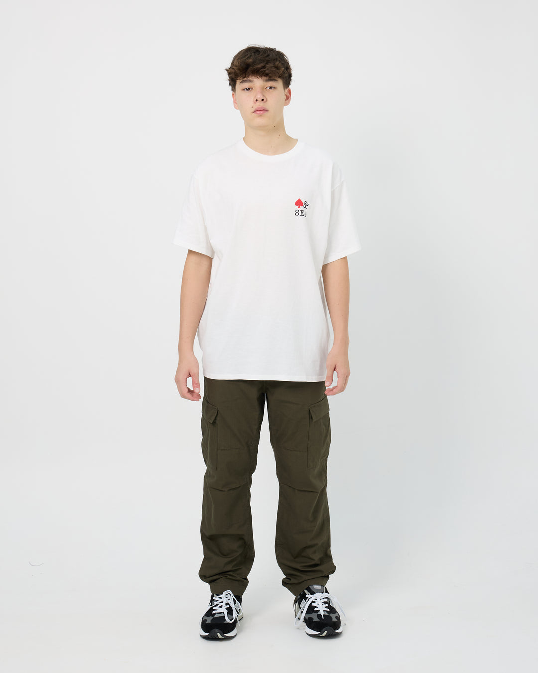 Back Logo Tee (Spade) | White