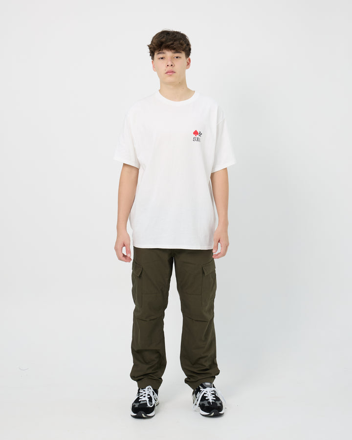 Back Logo Tee (Spade) | White