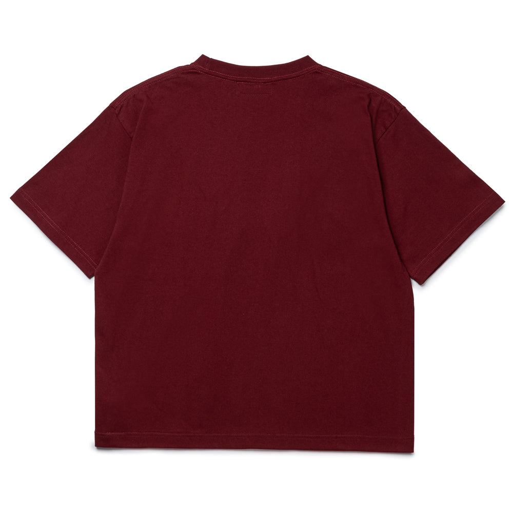 Caligraphy Embroidery Tee | Red