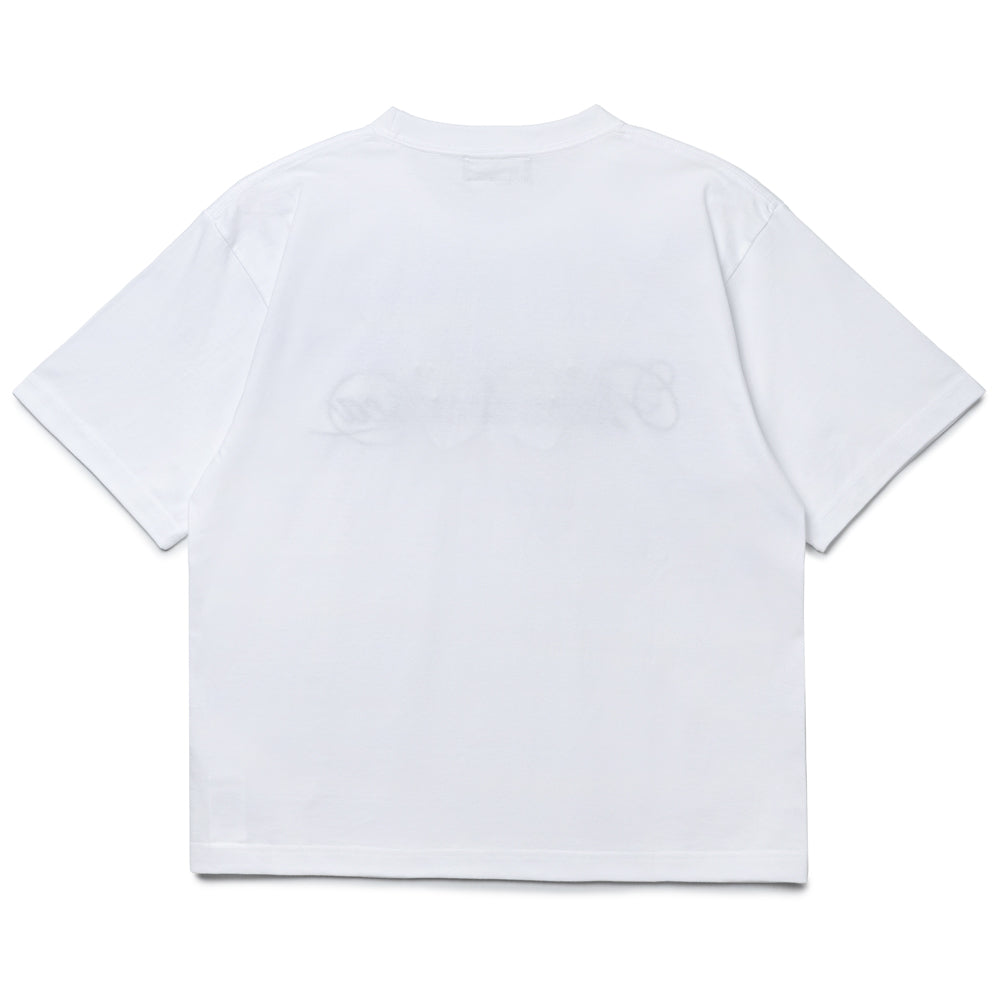Caligraphy Embroidery Tee | White