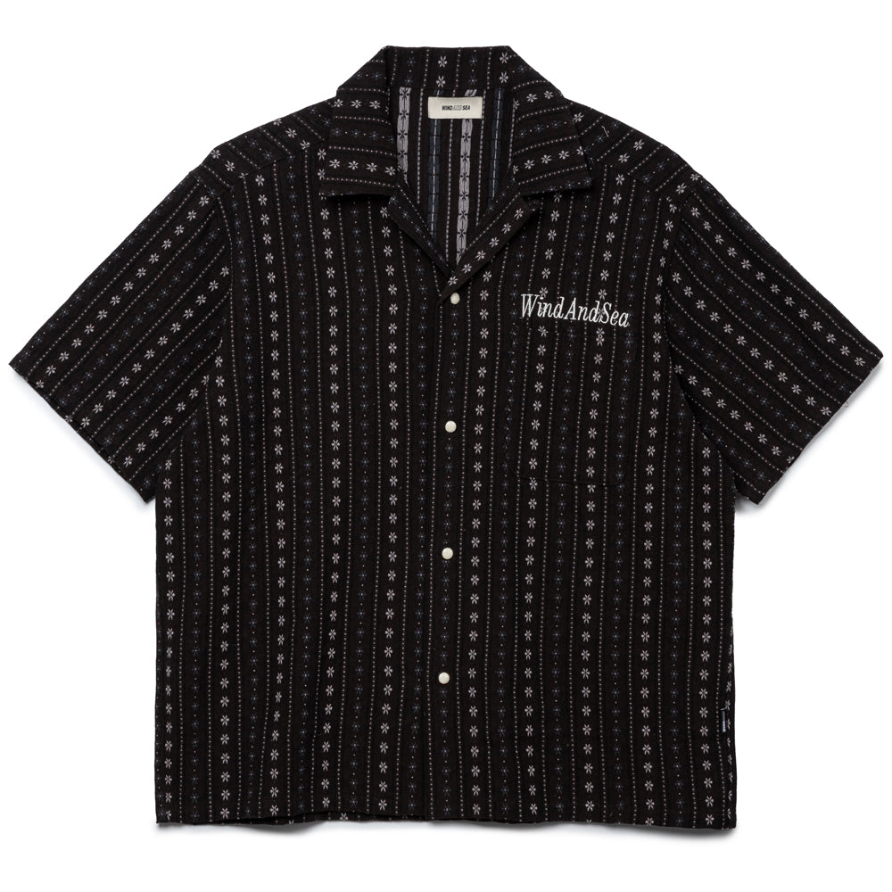 Wind and Sea Flower Pattern Shirt | Brown