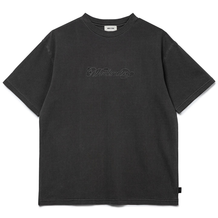 Garment Dyed Kanoko Tee | Black