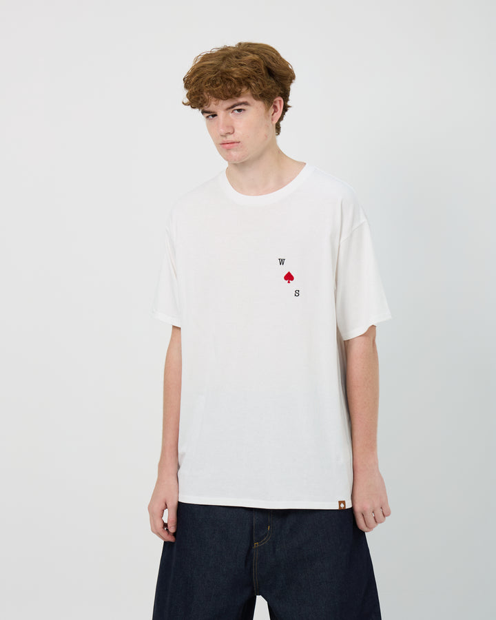 Playing Cards Tee | White
