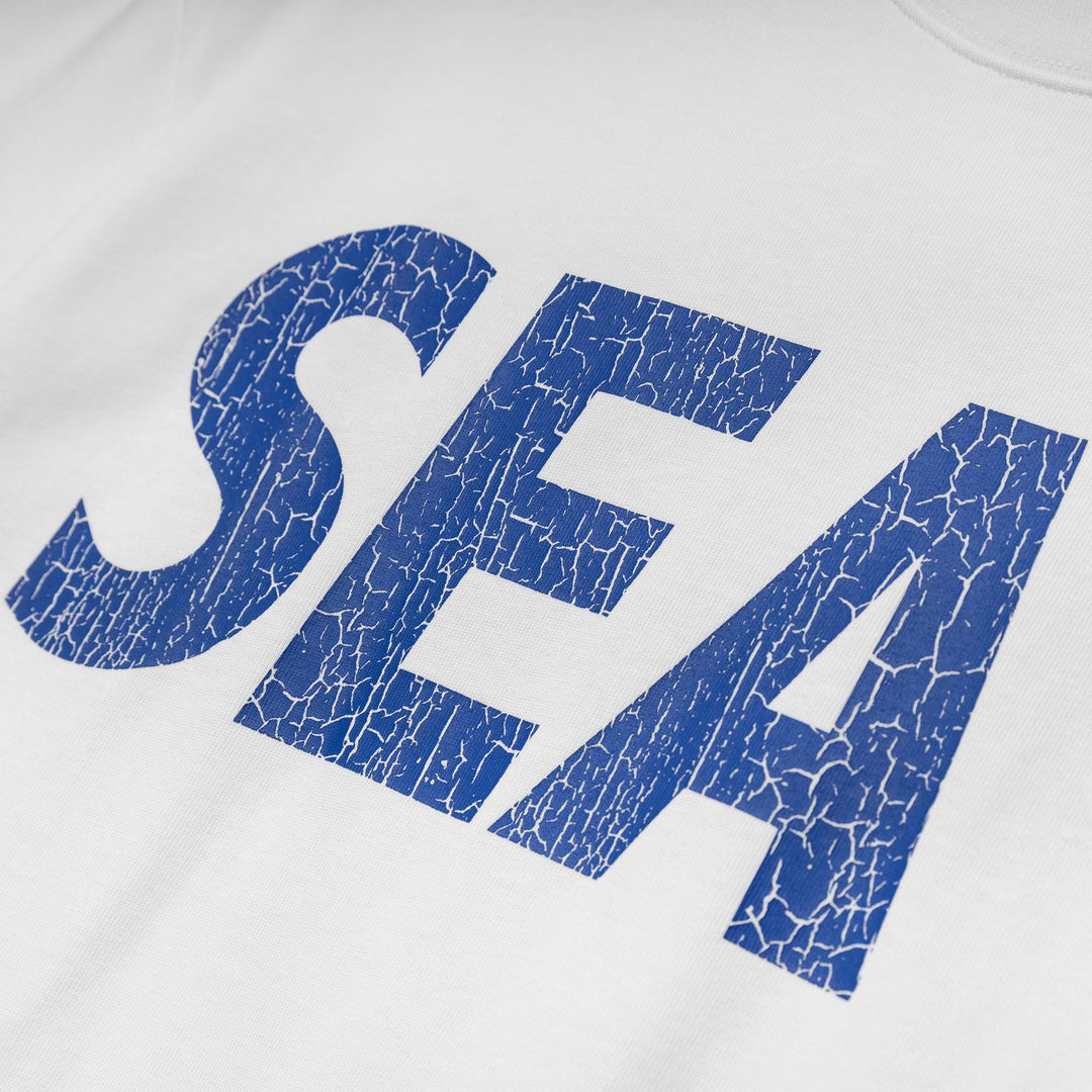 Wind and Sea Sea (Crack P-Dye) Tee | White Wind and Sea Sea (Crack P-Dye) Tee | White